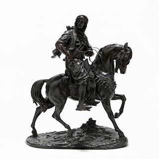 Alfred Barye (France, 1839-1882), An Arab on Horseback