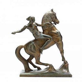 Anton Grath (Austria, 1881-1956), Amazon on Horseback