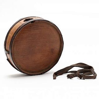Classic Confederate Wooden Drum Canteen From North Carolina