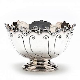 An Edwardian Silver Punch Bowl