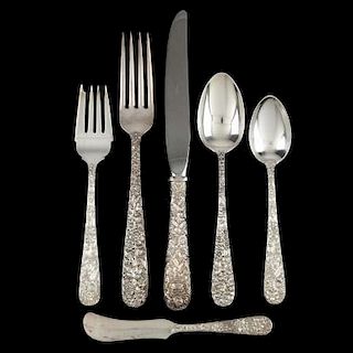 S. Kirk & Son "Repousse" Sterling Silver Flatware Service
