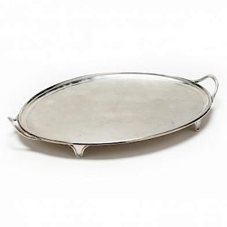 An 18th Century Reproduction Sterling Silver Tray by Tiffany & Co.