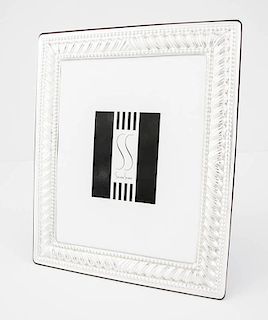 Sterling Silver and Mahogany Frame