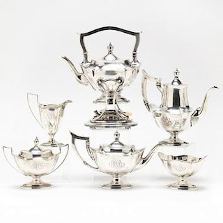 Gorham "Plymouth" Sterling Silver Tea & Coffee Service