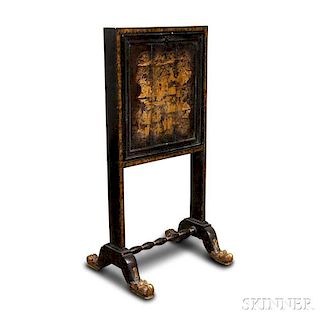 Chinese Export Gilt and Lacquered Desk