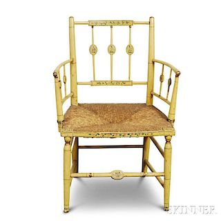 Paint-decorated Fancy Armchair