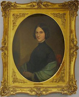 American School, 19th Century       Portrait of Josephine Hays Willock.