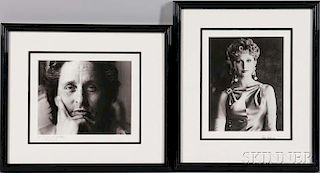 Roddy McDowall (English, 1928-1998)      Two Portraits: Morgan Fairchild, Long Beach