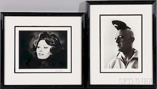 Roddy McDowall (English, 1928-1998)      Two Portraits: Alec Guinness, New York City
