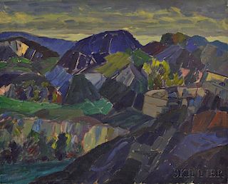 Leighton Cram (American, 1895-1981)      Landscape.