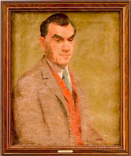 Edward Potthast (American, 1857-1927)    Portrait of a Gentleman