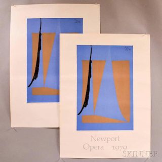Two Motherwell Posters:    Newport Opera 1979