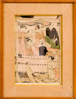 Torii Kiyonaga (1752-1815), Boating on the Sumida River
