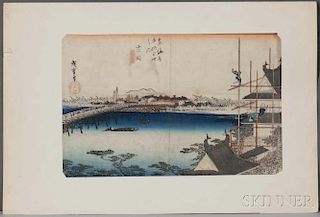 Utagawa Hiroshige (1797-1868), Yoshida Station