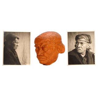 Sculpture and Photo Portraits of Xavier Martinez.