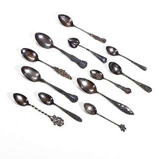 Collection of Souvenir Teaspoons.