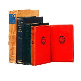 Five South Seas Volumes: London, Stoddard, Stevenson.