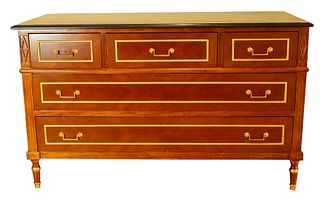 REGENCY STYLE MARBLE TOP CHESTS