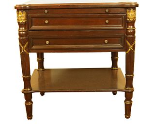 FRENCH EMPIRE STYLE 2-DRAWER STAND