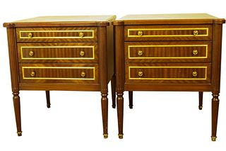 PAIR OF EMPIRE STYLE END TABLES