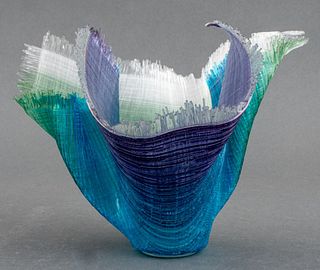 Linda Andrews Strings of Glass Handkerchief Vase