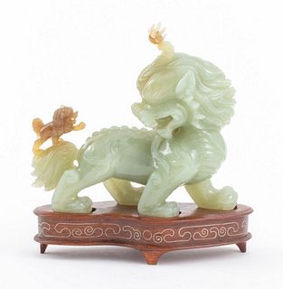 Chinese Jade Carving of a Foo Lion