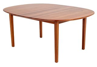 Danish Modern Cherry Wood Extending Table