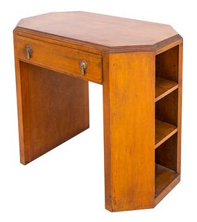 Art Deco Oak Lady's Desk or Vanity Table
