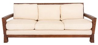 Rustic Style Three-Seat Sofa