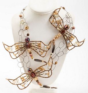 Giorgio Armani Dragonfly Motif Necklace