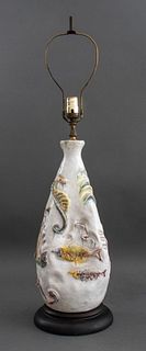 Marcello Fantoni Mid-Century Ceramic Vase / Lamp