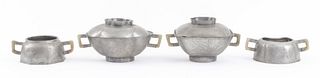 Chinese Pewter & Jade Objects, 4