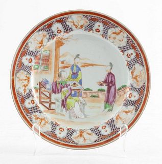 Chinese Export Porcelain Plate, 18th C.