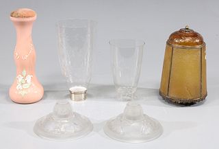 Group of Six Vintage Glass Collection