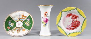 Group of Three Antique Meissen Collection