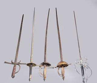 Group of Five Vintage Swords