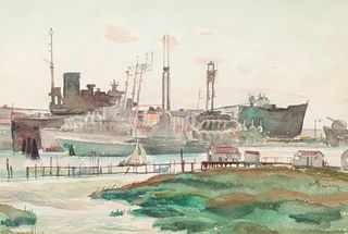 Watercolor William Ross Cameron (American, 1893-1971)