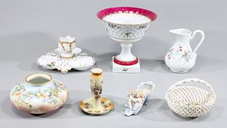 Group of Seven Antique Fine Porcelain Collection