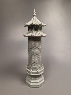 Qingbai Porcelain Pagoda Censer