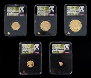 2018 Panda First Day of Issue Gold Coin Set