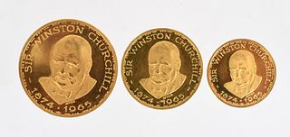 Three "Victory" Gold Medals, Winston Churchill