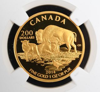 The Bison 2014 Canada Gold Coin