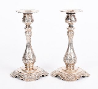 Marshall Field & Co. Sterling Silver Candlesticks