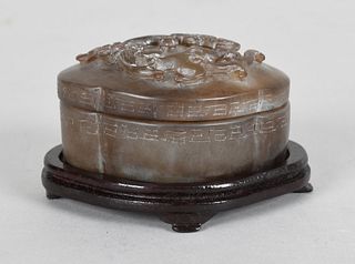 A Chinese Carved Stone Box