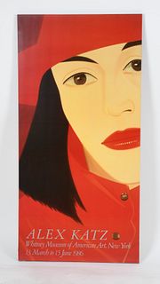 Alex Katz, Whitney Museum- Red Coat, Poster