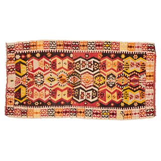 Nice Moroccan flat weave area carpet