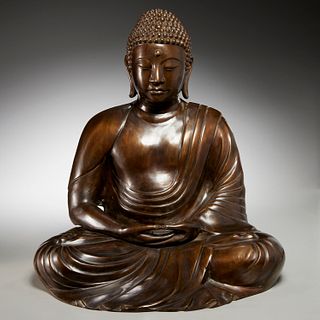 Large bronze Amida Buddha