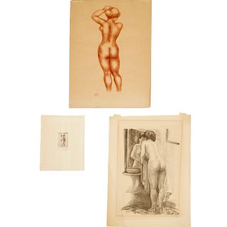 (3) Lithographs & etchings, incl. Maillol, etc.