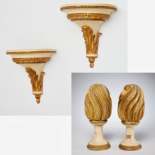 Italian Neoclassic wall brackets & ornaments