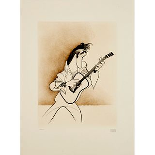 Al Hirschfeld, Elvis Presley lithograph